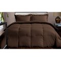 Club Le Med 800 TC Solid Down Alternative Comforter, Chocolate, Full/Queen 123608